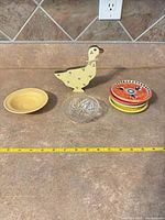 all items grouped with tape measure for scale