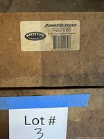 Product label on box showing brand and model 0350