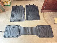 Overview showing all three floor mats