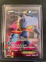 Front of Toxicroak EX card in sleeve and toploader
