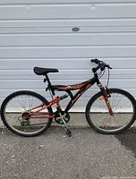 Full left side view of bike showing frame, wheels and components