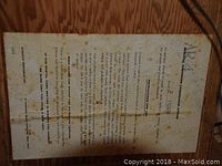 Instruction sheet for Acoustic Research speaker