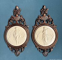 Both cameo wall plaques front view