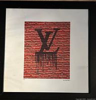 Framed pop art print full view