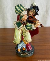 Front view of Royal Doulton The Fiddler figurine