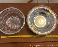 Both bowls side by side with measuring tape showing diameter