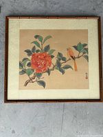Overall view of framed painting