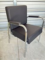 Front view of chair in upright position