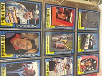 Overview of binder page showing nine Maxx NASCAR cards