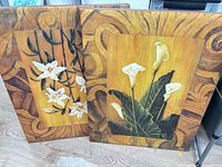 Both canvas prints standing side by side showing overall design and colors