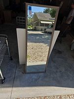 Front view showing full mirror and frame