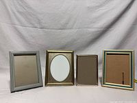 Front view of four frames lined up