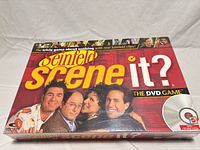 Front view of sealed Seinfeld Scene It? game box