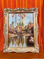 Framed painting front view