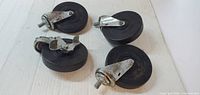 All four ER Wagner caster wheels angled view