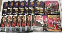 All 18 sealed DVDs arranged showing titles and shrink wrap