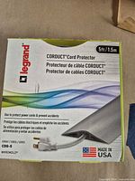 Front of box showing brand, model, length, color, country of origin
