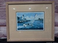 Full framed print with mat and frame visible
