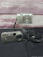 Front view of both cameras with USB cable