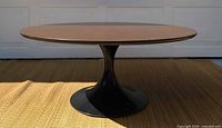 full view of round coffee table