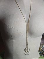 Full view of necklace on dress form
