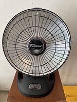 Front view of Presto HeatDish heater showing reflector and grille