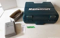 Closed Mastercraft carrying case with grey bit box and loose bit tray visible
