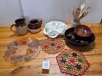 All items laid out on table