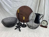 All eight décor items displayed together