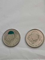 Two 2011 Canadian Wood Bison quarters side by side
