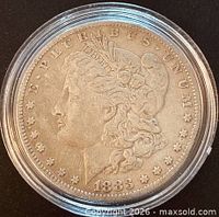 Obverse showing Liberty head, date 1883 and legends