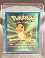 Front of Kellogg's Pokémon Game Tip Card #04 Charmander in sleeve