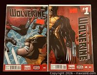 Front covers of both Wolverine comic issues