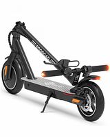 Black ECOROAD EC6 scooter folded, side view