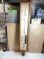 Full view of Mason & Sullivan Admiral Fitzroy wall barometer on shelving unit