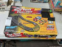 Front of Artin Race Truck Challenge box showing product graphics and set name