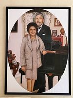 Full view of framed portrait