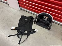 Carrier and high chair laid out together