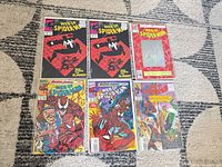 All six Web of Spider-Man issues in bags and boards