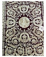 Close-up of central medallion and floral motifs
