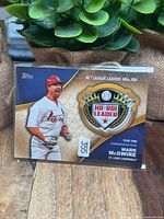 Front of 2023 Topps Crowning Achievements Patch Card showing player image and HR-RBI Leader patch
