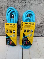 Front view of both sealed Stanley PolarMax aqua cords