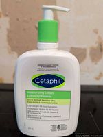 Front view of 591 mL Cetaphil Moisturizing Lotion bottle showing pump and main label