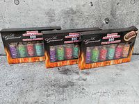 Front view of three boxed Le Gourmet spice sets