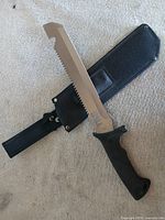 Machete in sheath showing overall appearance
