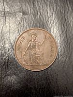 Reverse of 1940 one penny showing seated Britannia and date