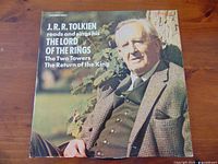 Front cover with portrait of J.R.R. Tolkien and title text