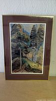 Front view of framed Emily Carr reproduction print
