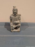 Front view of resin Terracotta Warrior figurine