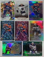 Overview of all 8 Leon Draisaitl Upper Deck cards arranged in three rows